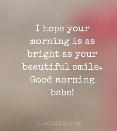 Sweet Good Morning Message for Her