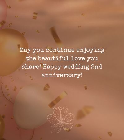 2nd Anniversary Wishes