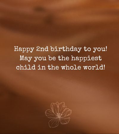 2nd birthday message