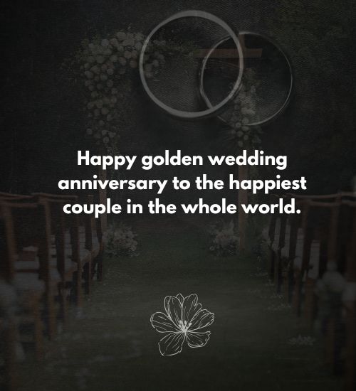 50th Wedding Anniversary Wishes for Friends