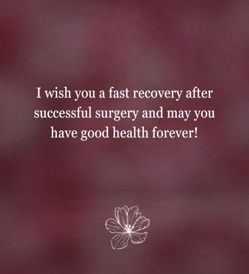 After Successful Surgery Wishes