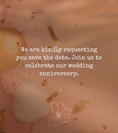 Anniversary Invitation Wording