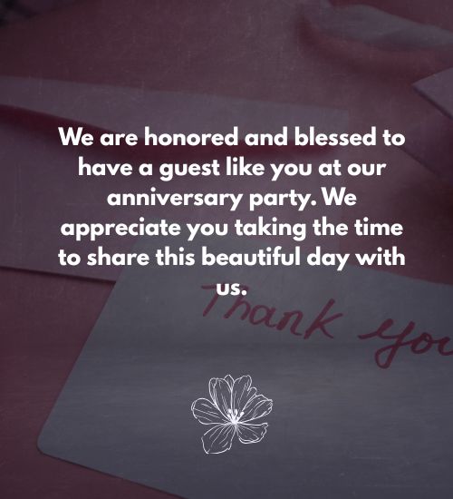 Anniversary Thank You Messages