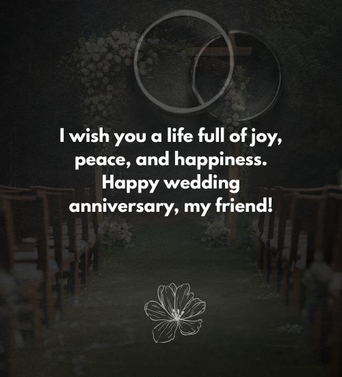 Anniversary wishes for friends