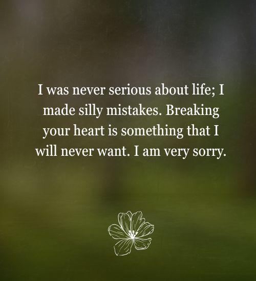 Apology Message to Girlfriend