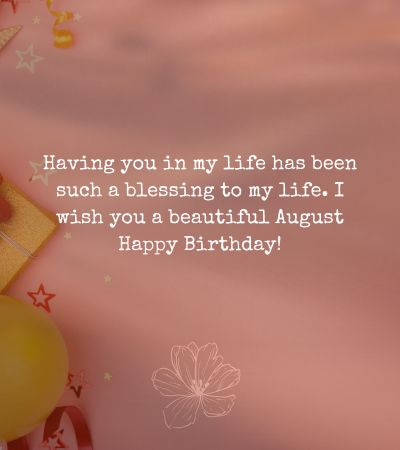 August Birthday Wishes