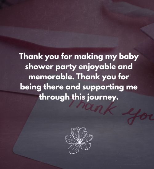 Baby Shower Thank You Messages