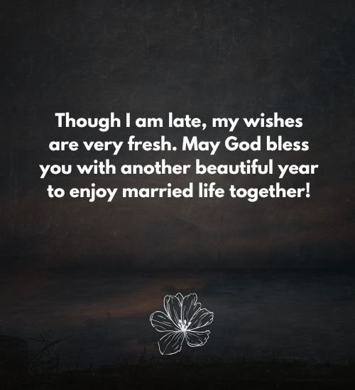 Belated Happy Wedding Anniversary