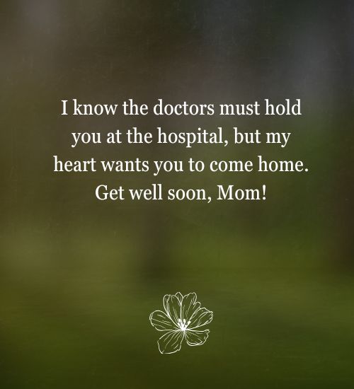 Best Get Well Soon Messages for Mother