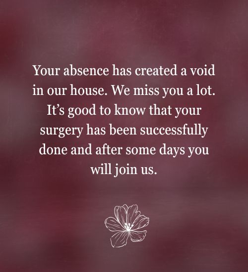 Best Wishes After Surgery