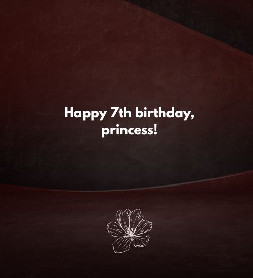 Birthday Message for 7 Years Old Girl Birthday Message for 7 Years Old Girl