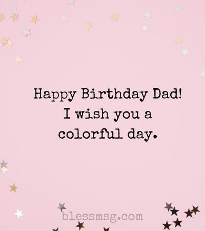 Birthday Message for Father