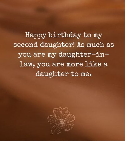 Birthday Messages for Daughter-In-Law