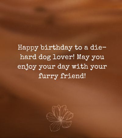 Birthday Messages for Dog Lovers