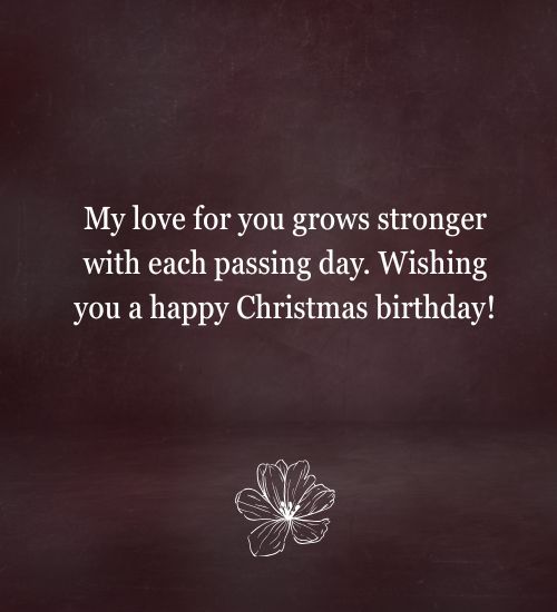 Birthday Wish on Christmas Day Birthday Wish on Christmas Day