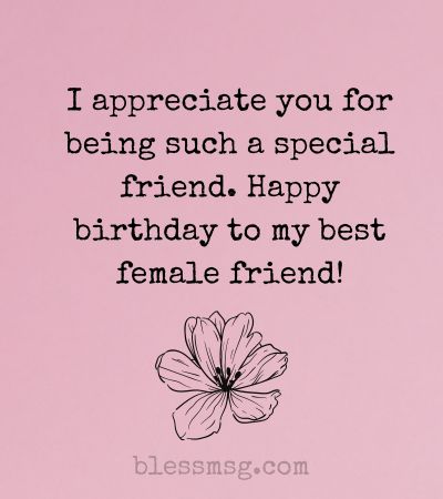 Birthday Wishes for Female Best Friend