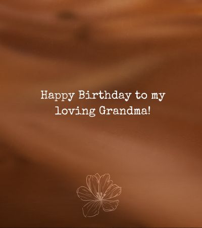 Birthday message for grandmother
