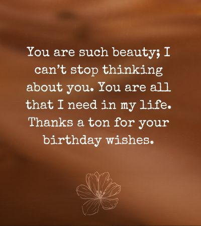 Birthday wish thank you reply