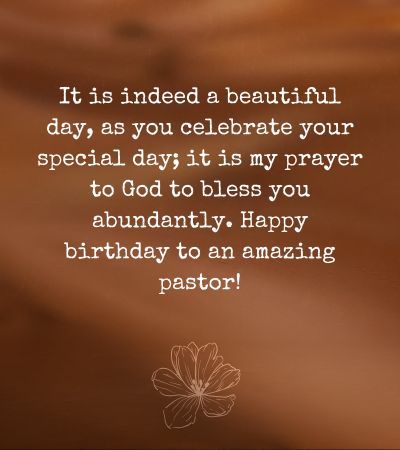 Birthday wishes for pastor