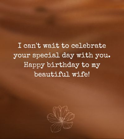 Birthday wishes for wife far away