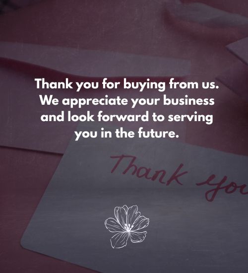 Business Thank You Message