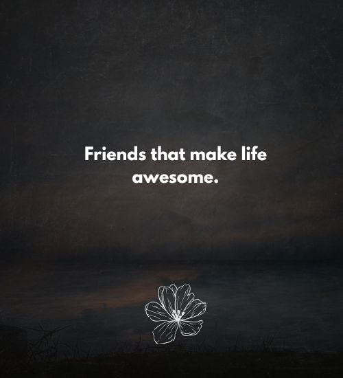 Captions for Three Friends