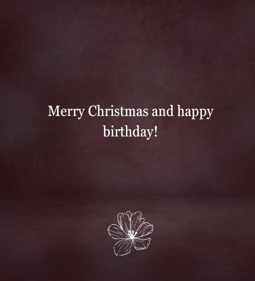 Christmas Birthday Wishes Christmas Birthday Wishes