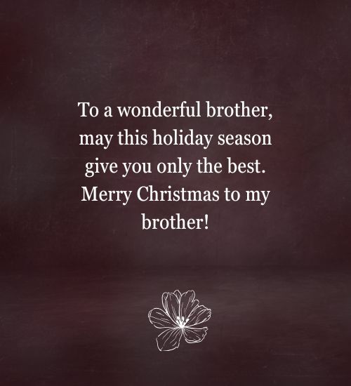 Christmas Messages for Brother