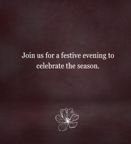 Christmas Party Invitation Example