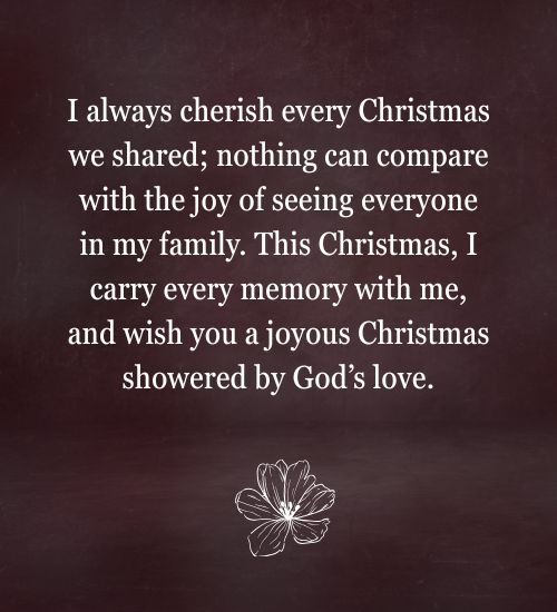 Christmas Wishes for Family when not with them