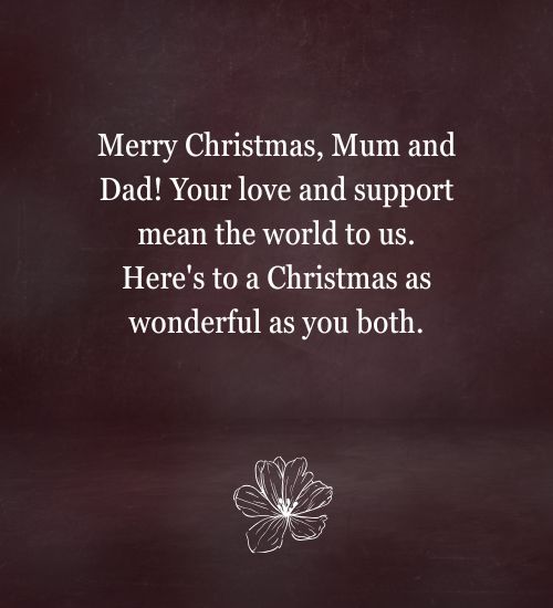 Christmas Wishes for Parents