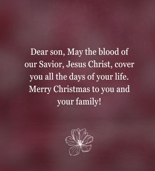 Christmas Wishes for Son