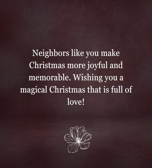 Christmas cards for neighbors