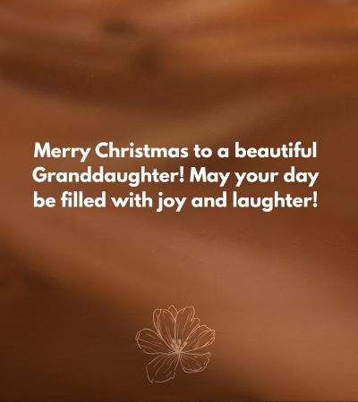 Christmas greetings for granddaughter