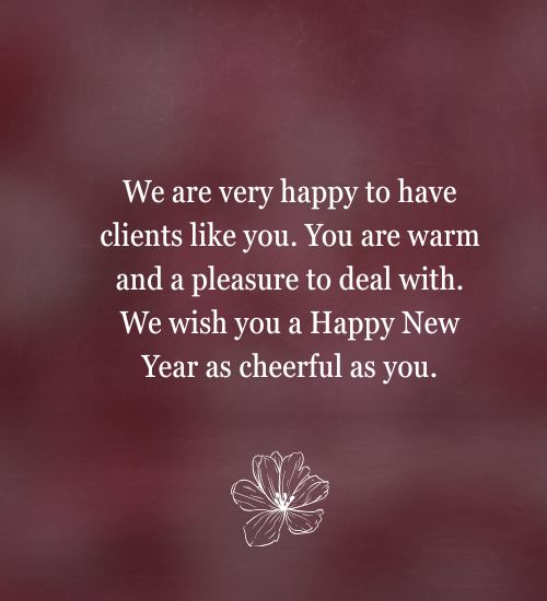 Clients New Year Wishes