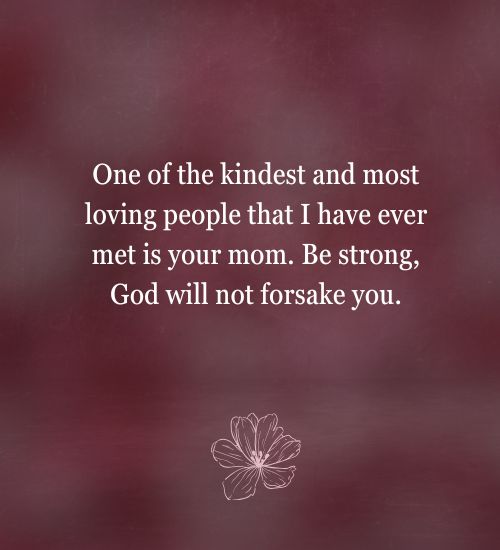 Condolences for loss of mother