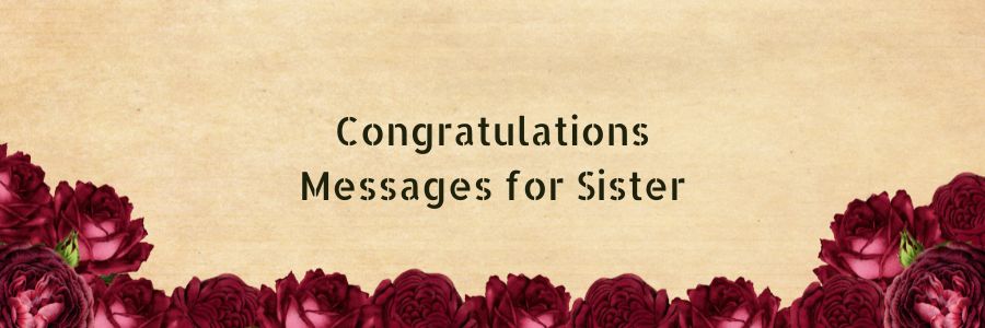 Congratulations Sister Messages