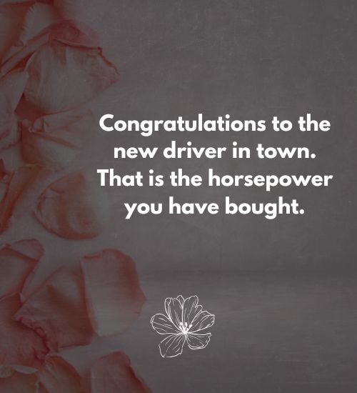 Congratulations for New Car Wishes