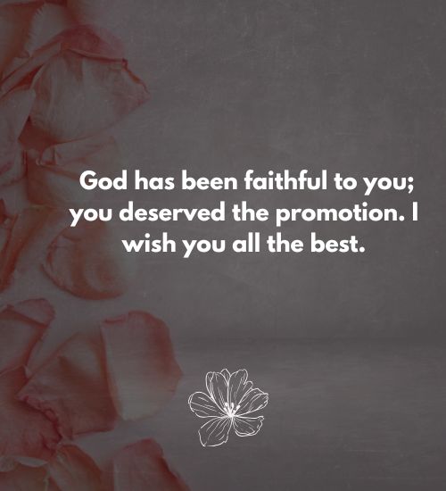 Congratulations on Promotion Message Congratulations on Promotion Message