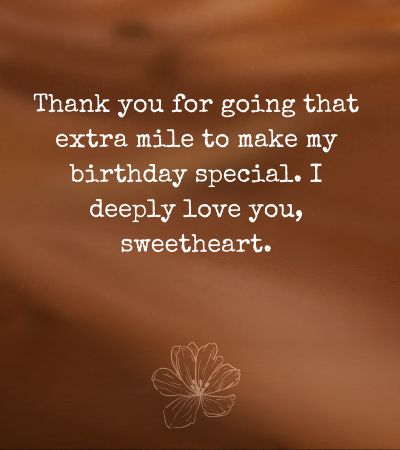 Emotional thank you messages for birthday wishes