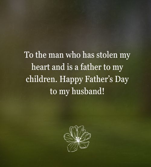 Fathers Day Message from Wife to Husband