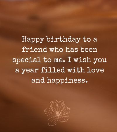 Female happy birthday wishes for friend