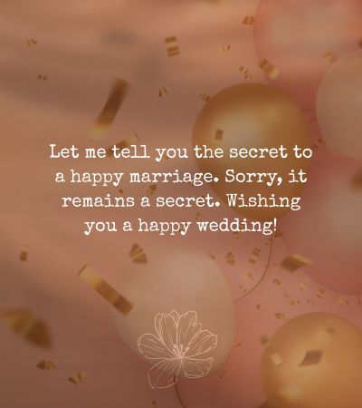 Funny Wedding Messages