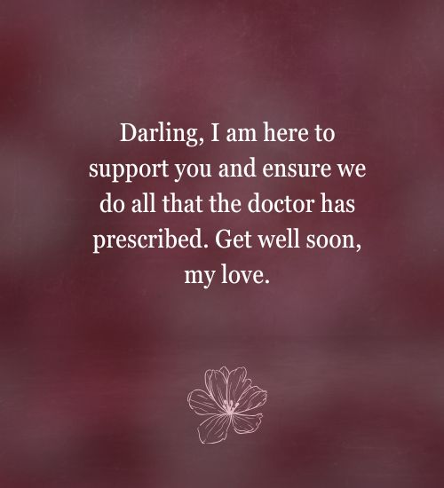 Get Well Soon Message for Husband