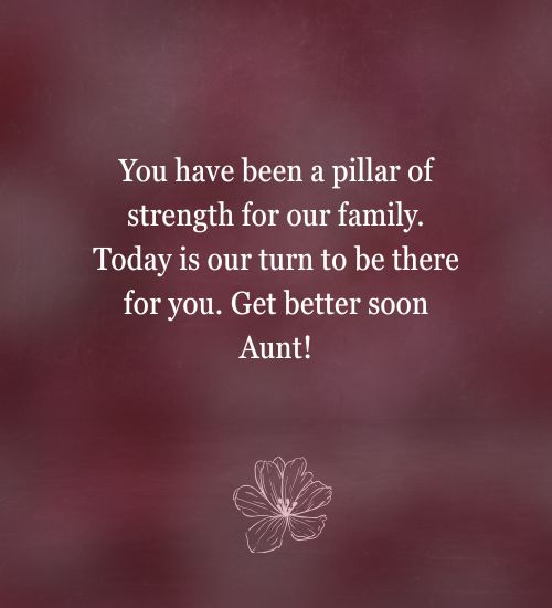 Get Well Soon Messages for Aunt