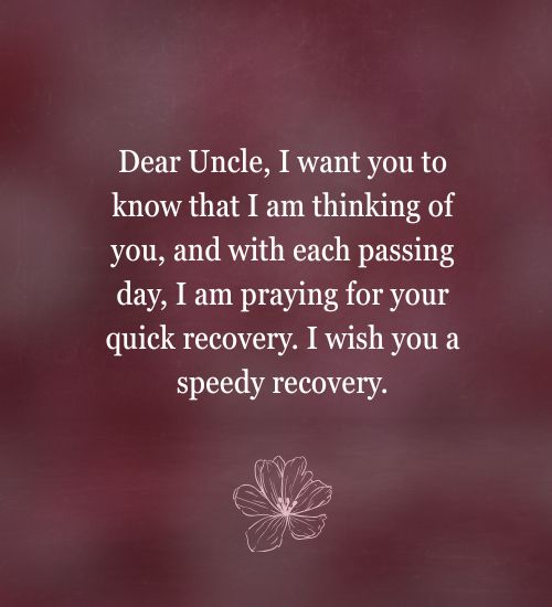 Get Well Soon Prayers for Uncle