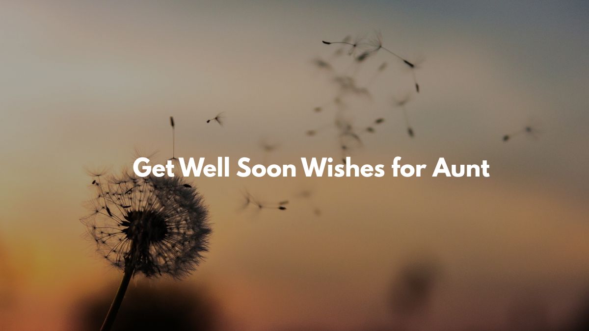 Get Well Soon Wishes and Messages for Aunt