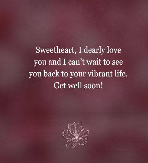 Get Well Soon Wishes for Wife