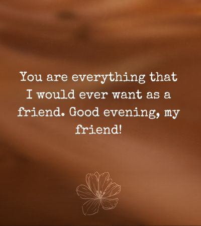 Good Evening Message for Friend