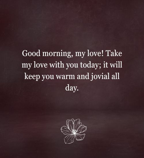 Good Morning Love Message Good Morning Love Message